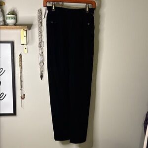 Wathne Classic Black Pants rayon and silk blend with 100% silk lining